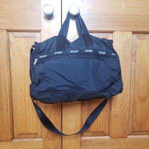 LeSportSac Black Medium Weekender Bag Luggage Made in USA Gym Bag Carryon